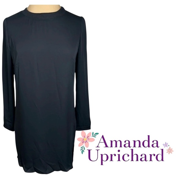 Amanda Uprichard minimalist black high low mini dress tunic 90’s chic CBK small - Picture 3 of 9